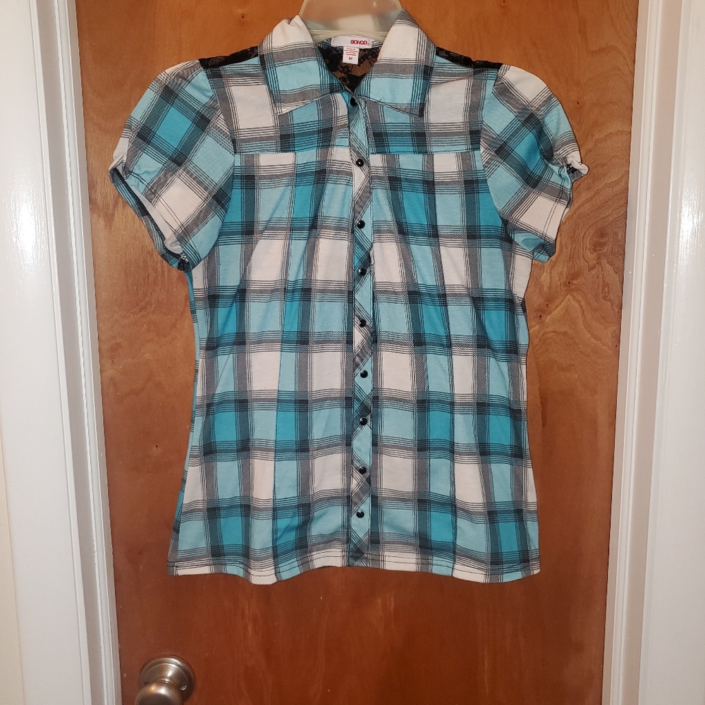 Bongo Plaid Quarter Button Down - image 1